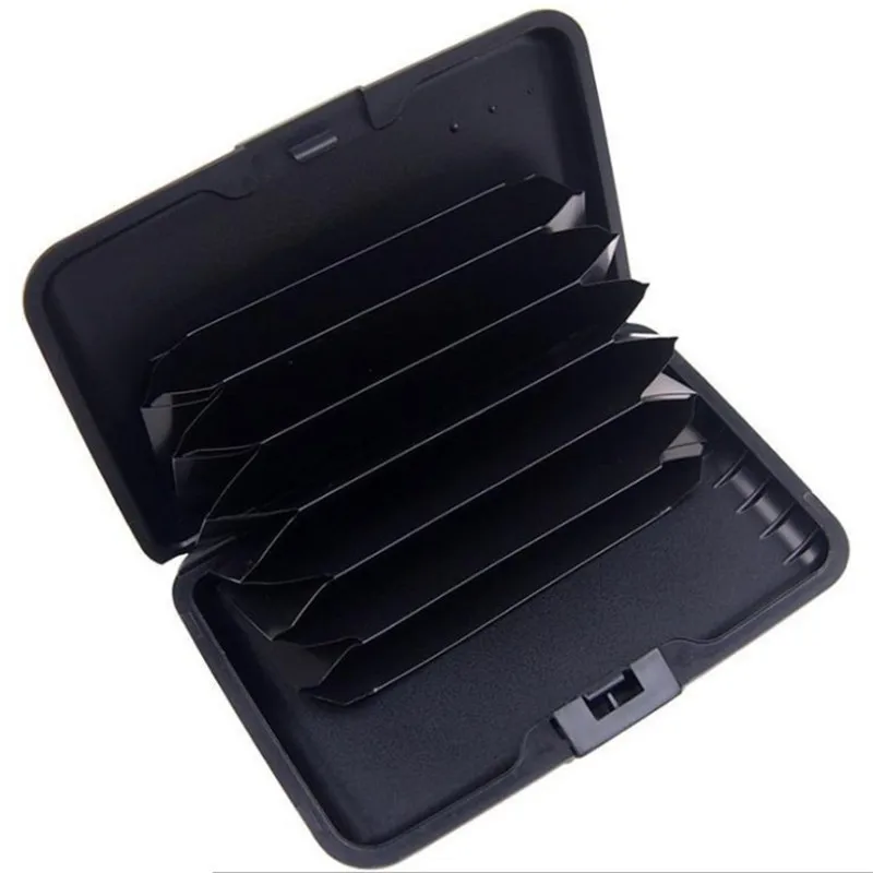 New Aluminum Metal Bankcard Blocking Hard Case Wallet Credit Card Anti-RFID Scanning Protect Holder Card Holder Female
New Aluminum Metal Bankcard Blocking Hard Case Wallet Credit Card Anti-RFID Scanning Protect Holder Card Holder Female