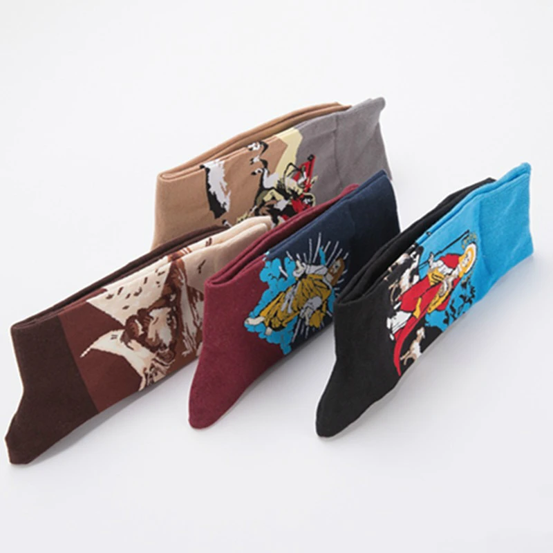 Famous painting Cartoon Casual Autumn Harajuku Women Kawaii Funny Cute Couple Cotton Socks Happy Fashions Gifts for Men Sock
Famous painting Cartoon Casual Autumn Harajuku Women Kawaii Funny Cute Couple Cotton Socks Happy Fashions Gifts for Men Sock