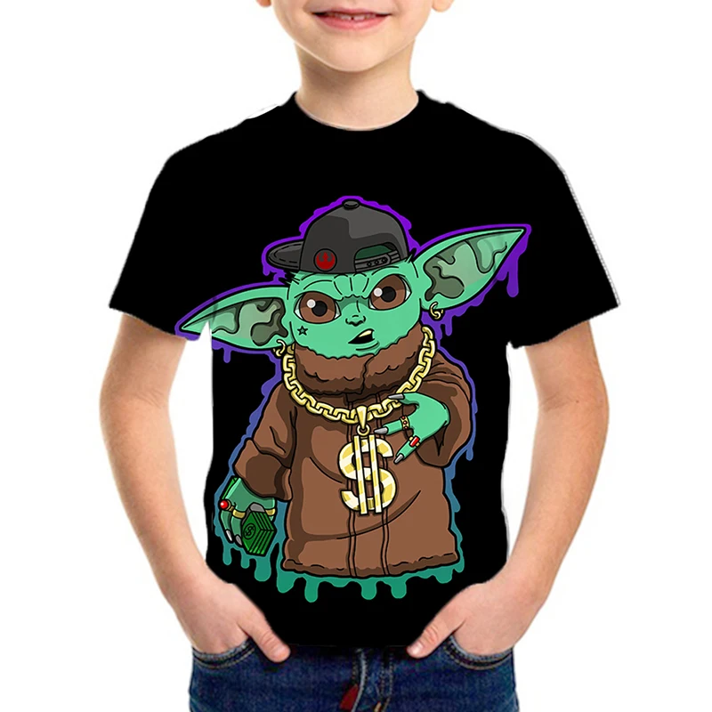 Summer Children Clothes Cool Star Wars The Mandalorian Baby Yoda Print 3D T-shirt Boys Girls Tops
Summer Children Clothes Cool Star Wars The Mandalorian Baby Yoda Print 3D T-shirt Boys Girls Tops