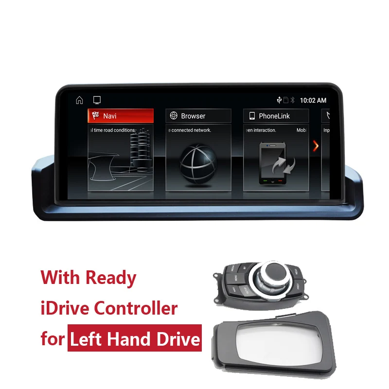 Мультимедийный плеер CarPlay для BMW 320/325/330/M3 поддержка контроллера iDrive с левым рулем