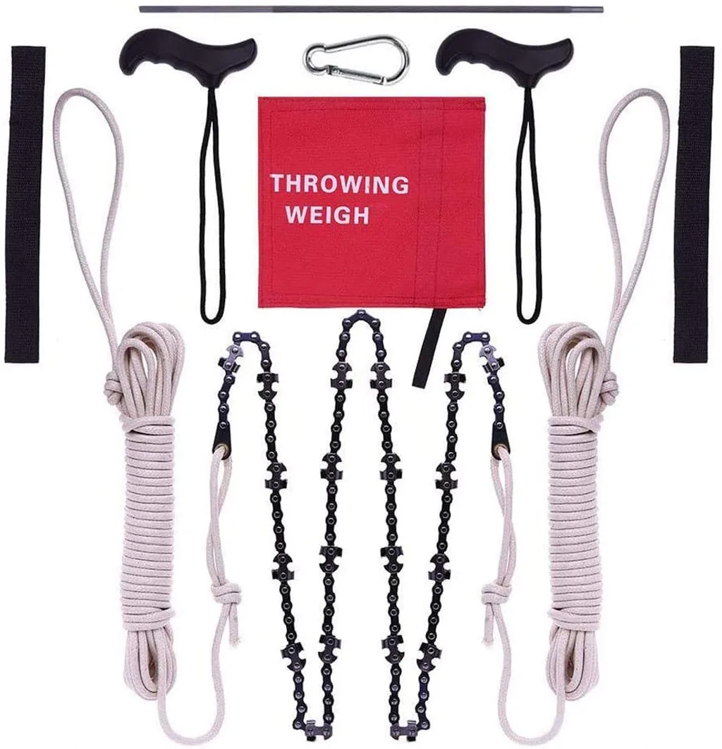 Portable High Reach-limb Rope Chain Saw 48inch Chain Wood Tree Cutter On Both Sides Trim-mer Garden Great Outdoor Tools
Portable High Reach-limb Rope Chain Saw 48inch Chain Wood Tree Cutter On Both Sides Trim-mer Garden Great Outdoor Tools