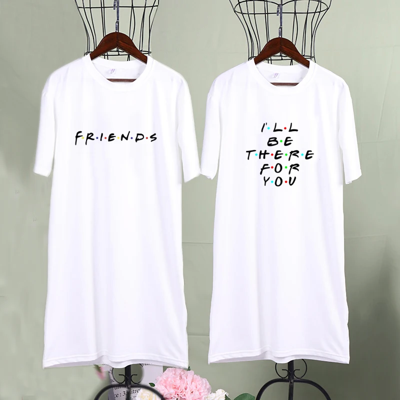 Friends Women Tshirt Dress Letter Print Summer Fashion Loose Femme White Harajuku Mini Dresses Plus Size Casual Dress
Friends Women Tshirt Dress Letter Print Summer Fashion Loose Femme White Harajuku Mini Dresses Plus Size Casual Dress