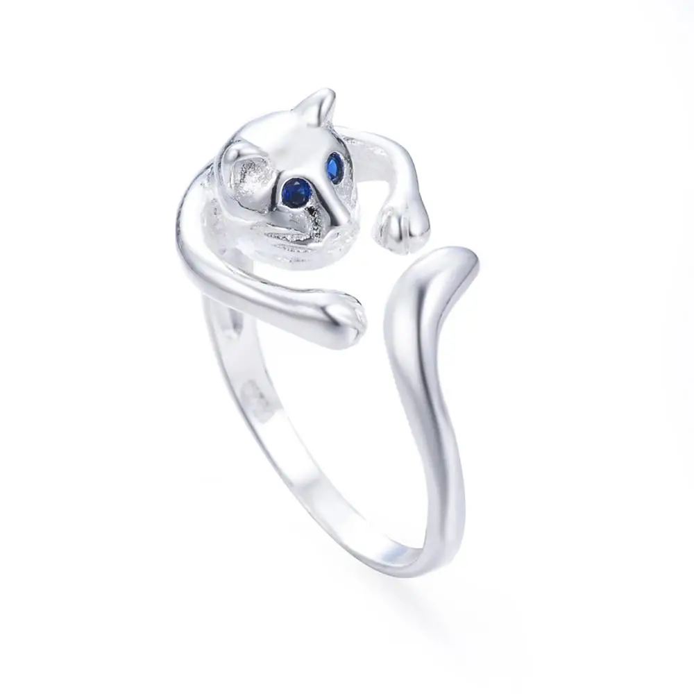 100% 925 Sterling Silver Sweet Little Cat Animal Ladies Ring Promotion Jewelry For Women Christmas Gift Open Rings Never Fade
100% 925 Sterling Silver Sweet Little Cat Animal Ladies Ring Promotion Jewelry For Women Christmas Gift Open Rings Never Fade