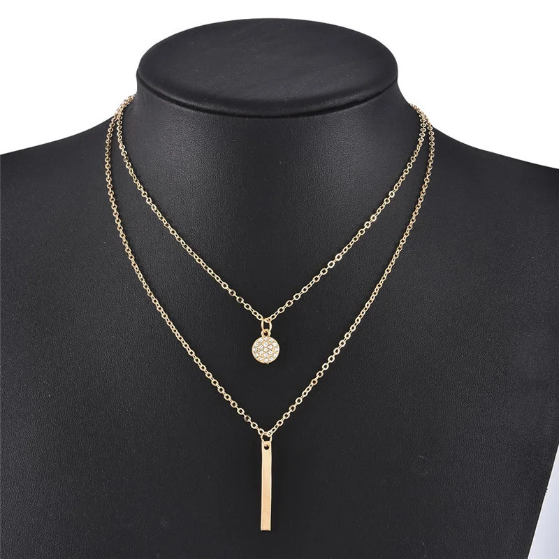 Fashion Long Alloy Round Diamond Double Necklace Square Flash Diamond Necklace Female Clavicle Necklace Temperament Girl Gift
Fashion Long Alloy Round Diamond Double Necklace Square Flash Diamond Necklace Female Clavicle Necklace Temperament Girl Gift