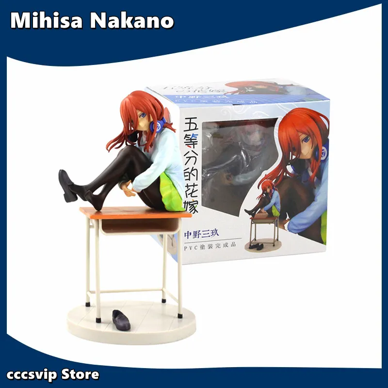 Cccsvip 20cm Quintessential Quintuplets Figures Miku Nakano the 3rd Girl on Desk Anime Sexy Beauty Model Toy
Cccsvip 20cm Quintessential Quintuplets Figures Miku Nakano the 3rd Girl on Desk Anime Sexy Beauty Model Toy