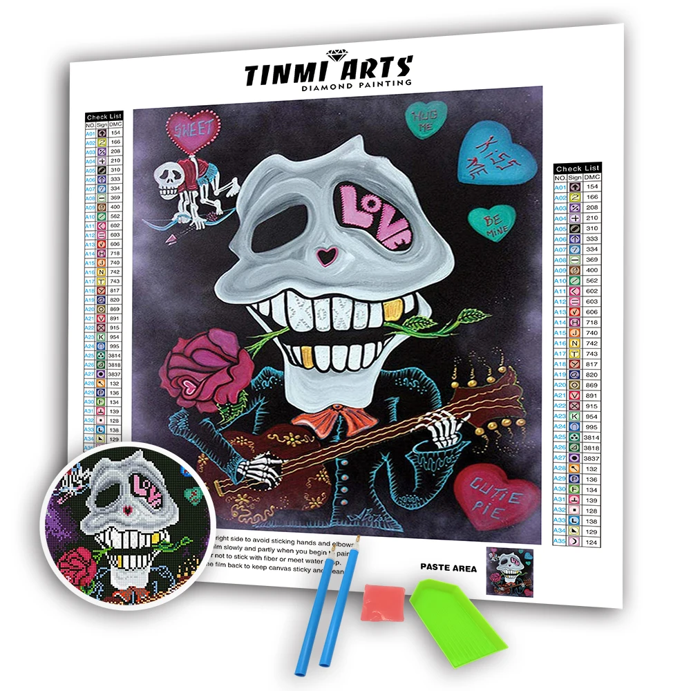 5D DIY Poured Glue Diamond Painting Kits Cartoon Kits Full Round Square with AB Drills Mosaic Skull Guitar Embroidery Decor Home
5D DIY Poured Glue Diamond Painting Kits Cartoon Kits Full Round Square with AB Drills Mosaic Skull Guitar Embroidery Decor Home