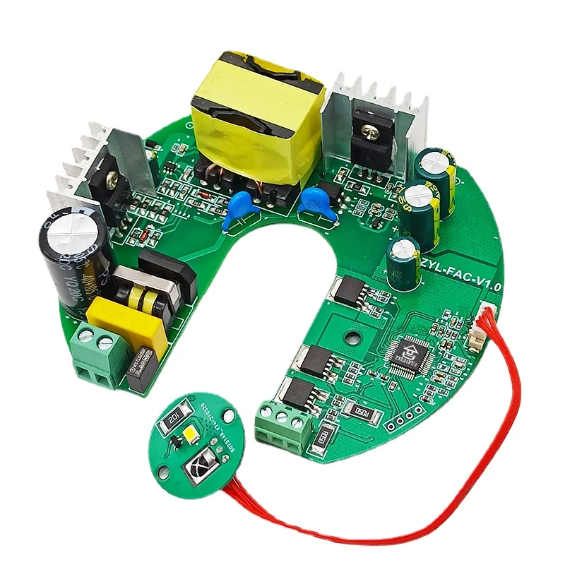 Sine Wave Control Frequency Conversion Ceiling Fan Controller PCBA for India 35w Motor Drive with IR RF Remote
Sine Wave Control Frequency Conversion Ceiling Fan Controller PCBA for India 35w Motor Drive with IR RF Remote