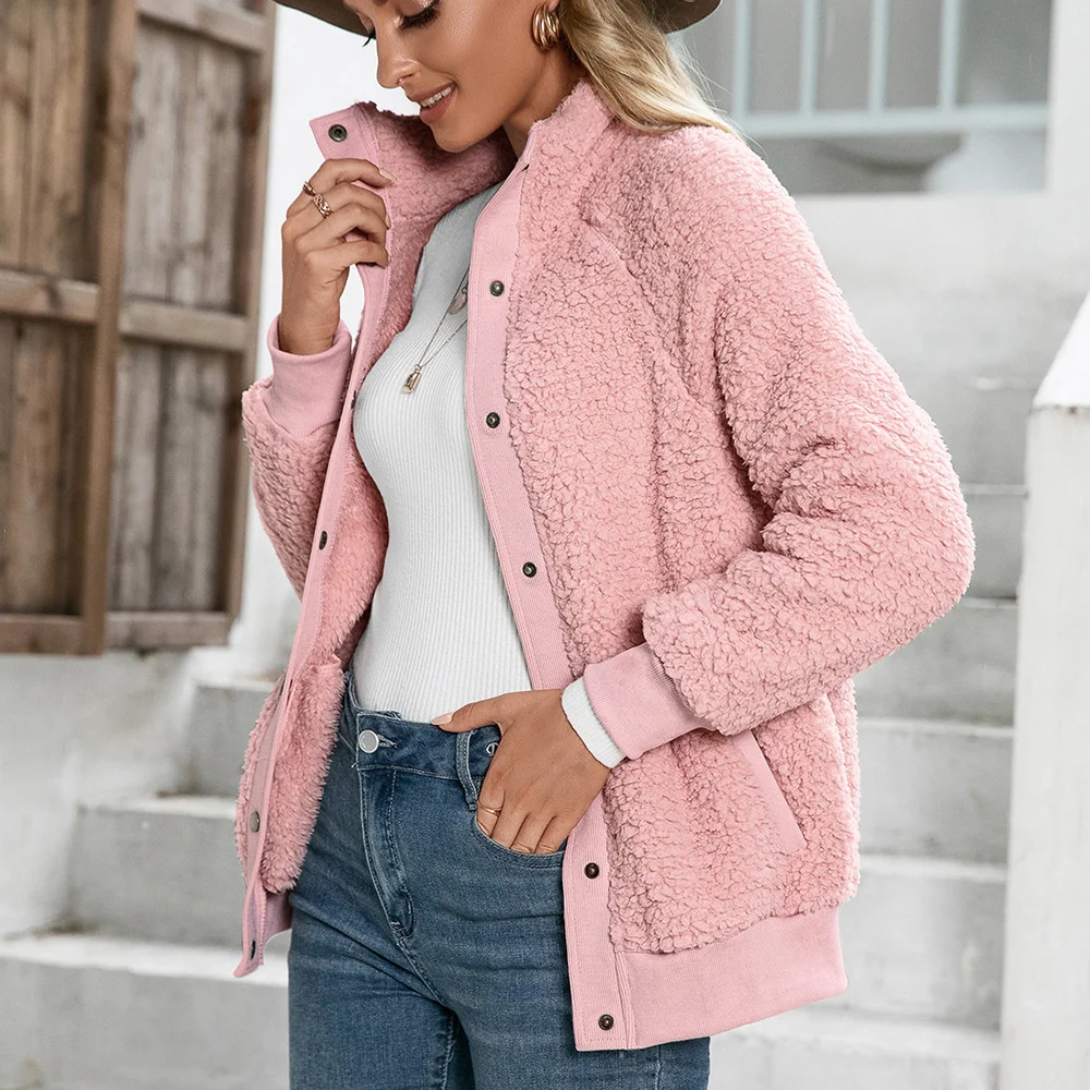 Lamb Wool Cardigan Double-sided Plush Jacket Women 2021 Autumn And Winter New Casual All-match Rm*
Lamb Wool Cardigan Double-sided Plush Jacket Women 2021 Autumn And Winter New Casual All-match Rm*
