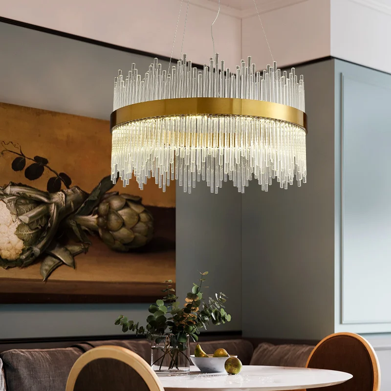 

Стеклянная Современная Минималистичная вилла для ресторана, гостиной, столовой, роскошная люстра в гонконгском стиле для столовой, бара