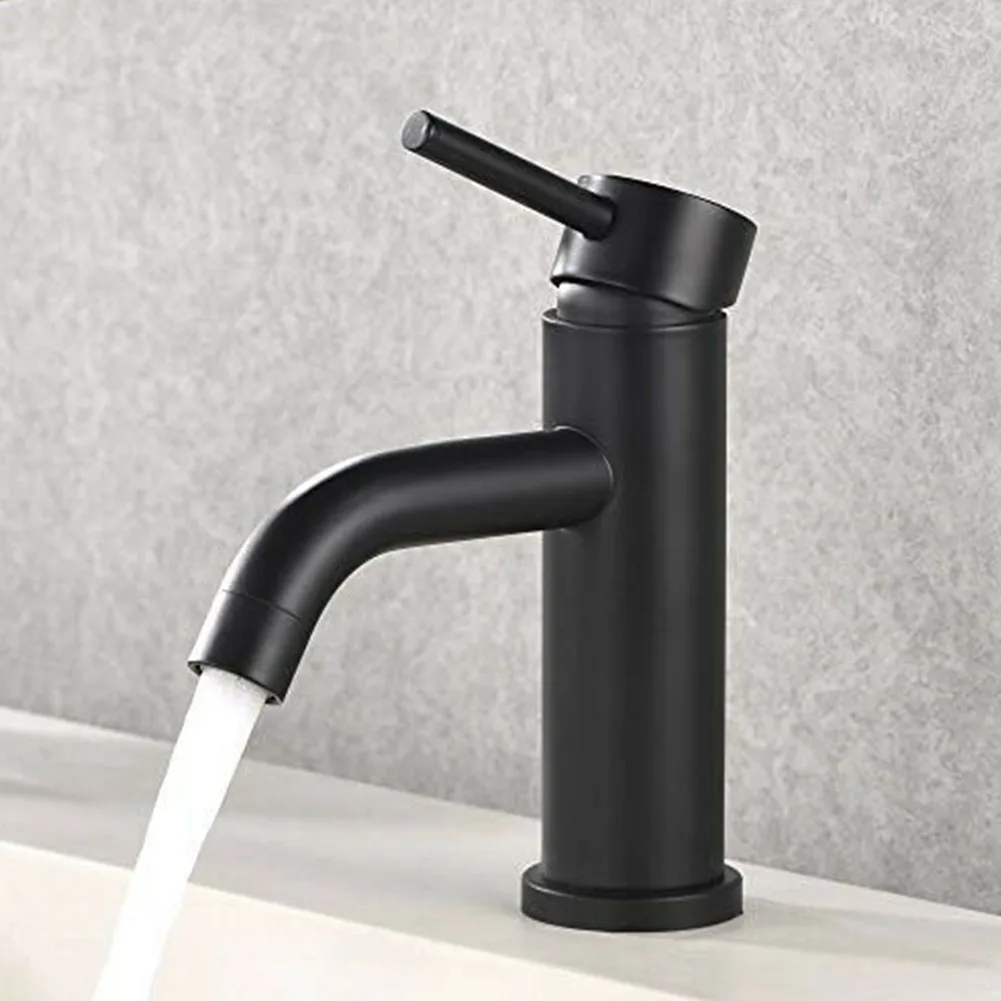 Matte Black Bathroom Sink Faucet Modern Basin Mixer Tap Single Hole Handle Single Hole Deck Mounted Bathroom Fixture
Matte Black Bathroom Sink Faucet Modern Basin Mixer Tap Single Hole Handle Single Hole Deck Mounted Bathroom Fixture