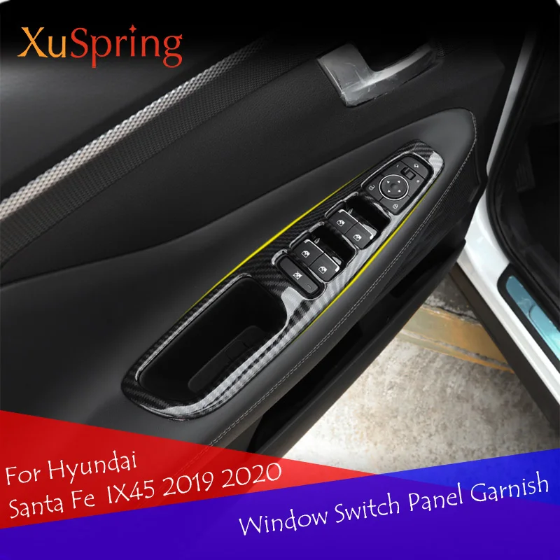 Window Switch Panel Adjust Cover Trim Stickers Strips Garnish Decoration Car Styling 4pcs For Hyundai Santa Fe IX45 2019 2020
Window Switch Panel Adjust Cover Trim Stickers Strips Garnish Decoration Car Styling 4pcs For Hyundai Santa Fe IX45 2019 2020