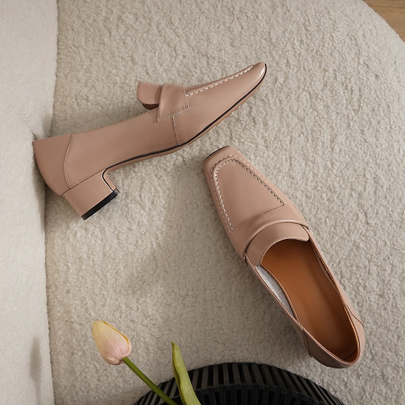 Working Party Women Shoes Genuine Leather Shoes Woman low Heels 2021 Fashion Thick Heels Pumps For Women
Working Party Women Shoes Genuine Leather Shoes Woman low Heels 2021 Fashion Thick Heels Pumps For Women