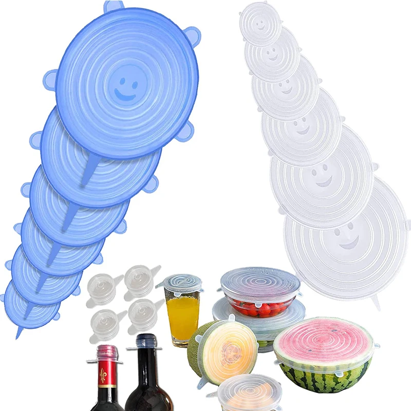 Silicone Cover Stretch Lids Reusable Airtight Food Wrap Covers Keeping Fresh Seal Bowl Stretchy Wrap Washable Cover Kitchen Tool
Silicone Cover Stretch Lids Reusable Airtight Food Wrap Covers Keeping Fresh Seal Bowl Stretchy Wrap Washable Cover Kitchen Tool