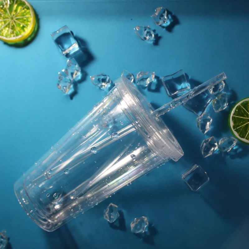 Dome Lids Acrylic Double Layer Drink Cups With Straw Reusable Clear Water Bottle Transparent Fruit Cup Portable Cups Outdoor 
Dome Lids Acrylic Double Layer Drink Cups With Straw Reusable Clear Water Bottle Transparent Fruit Cup Portable Cups Outdoor