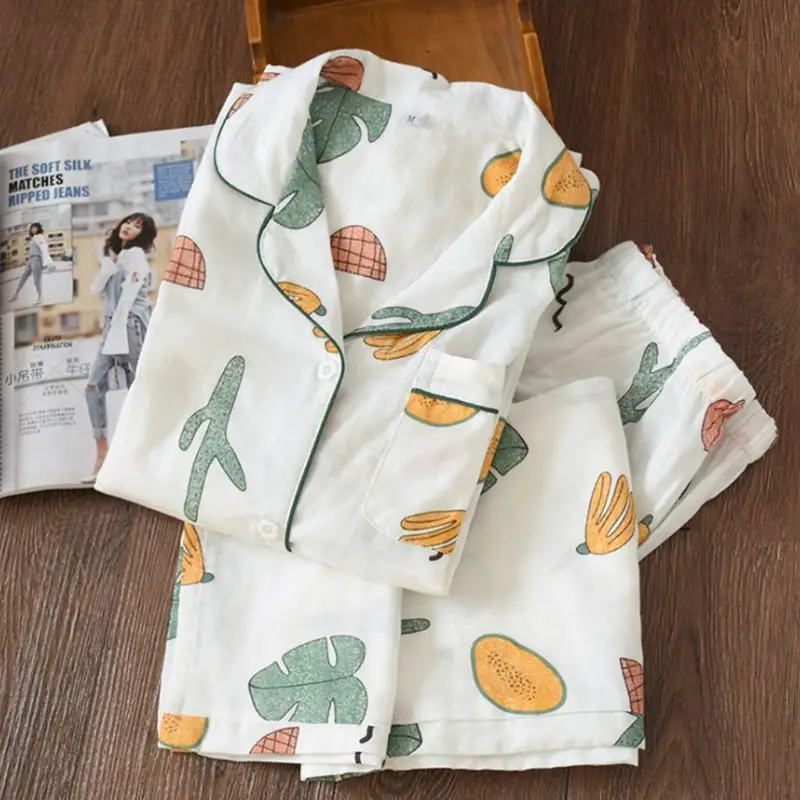 MXMD Женская Осенняя хлопковая одежда для сна с длинным рукавом, пижамный комплект в стиле Харадзюку, топ с V-образным вырезом и штаны с принто...
MXMD Женская Осенняя хлопковая одежда для сна с длинным рукавом, пижамный комплект в стиле Харадзюку, топ с V-образным вырезом и штаны с принто...