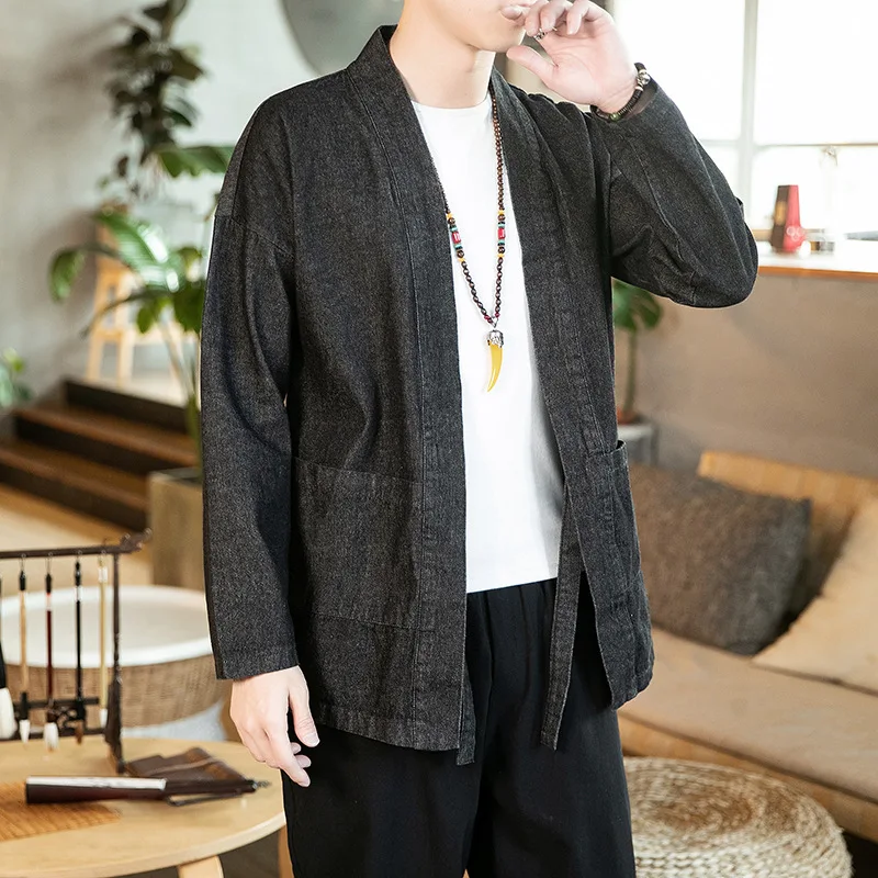 Cotton Kimono Men Yukata Male Kimono Cardigan Men Male Jacket Shirt Traditional Japanese Mens Clothing Cosplay Samurai Costume
Cotton Kimono Men Yukata Male Kimono Cardigan Men Male Jacket Shirt Traditional Japanese Mens Clothing Cosplay Samurai Costume