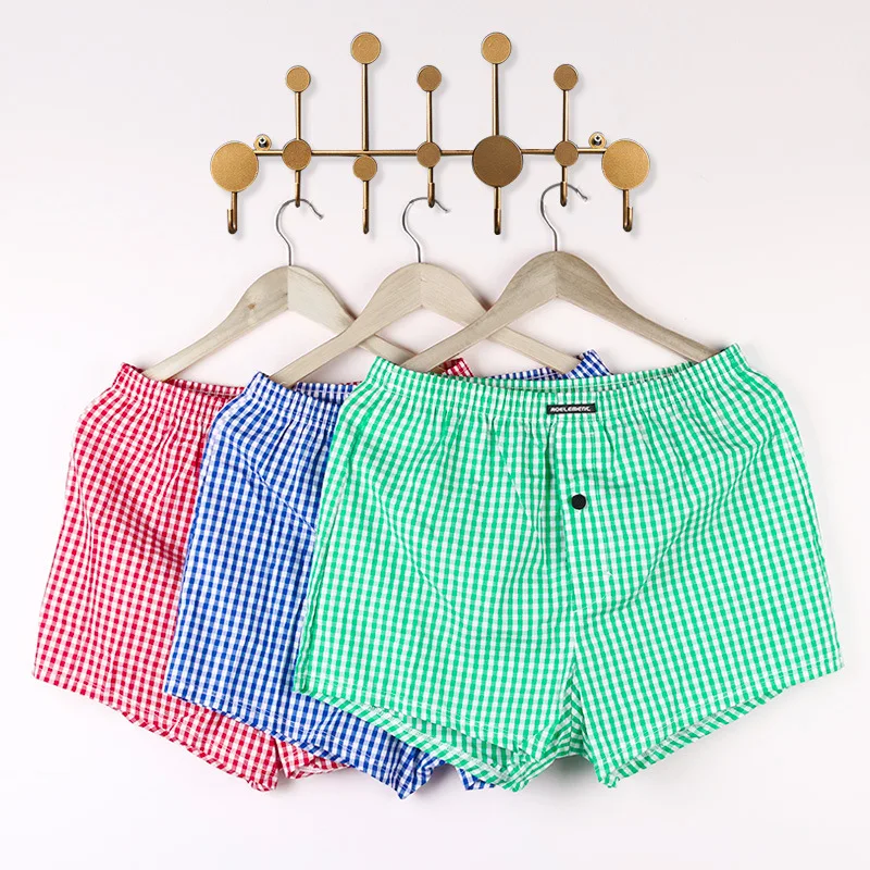 Loose Plaid Men's Cotton Pijama Shorts Summer Sleepwear Soft Boxer Underwear Pajama Sexy Nightwear Underpants Pyjama Homme
Loose Plaid Men's Cotton Pijama Shorts Summer Sleepwear Soft Boxer Underwear Pajama Sexy Nightwear Underpants Pyjama Homme