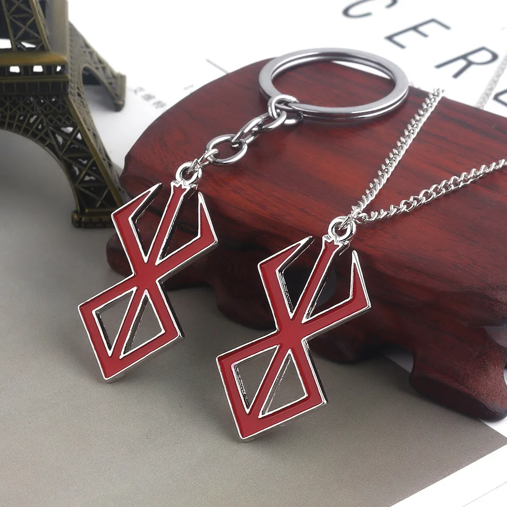 Anime Berserk Behelit Guts Red Logo Brand of Sacrifice Alloy Keychain Key Chains Keyring Pendant Necklace Jewelry Accessories
Anime Berserk Behelit Guts Red Logo Brand of Sacrifice Alloy Keychain Key Chains Keyring Pendant Necklace Jewelry Accessories