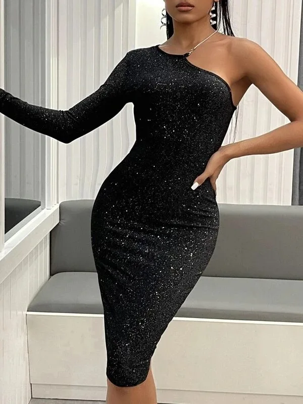 Black Long Dress Women Diagonal Shoulder Medium Length Dress 2021 Autumn New Fashion High Waist Sexy Dress
Black Long Dress Women Diagonal Shoulder Medium Length Dress 2021 Autumn New Fashion High Waist Sexy Dress