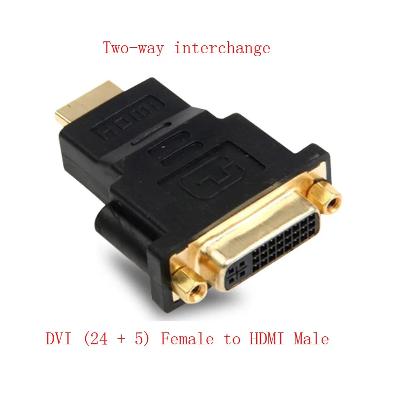 DVI Женский к совместимому с HDMI Мужской адаптер (24 + 5) HDMI-совместимых разъем |
