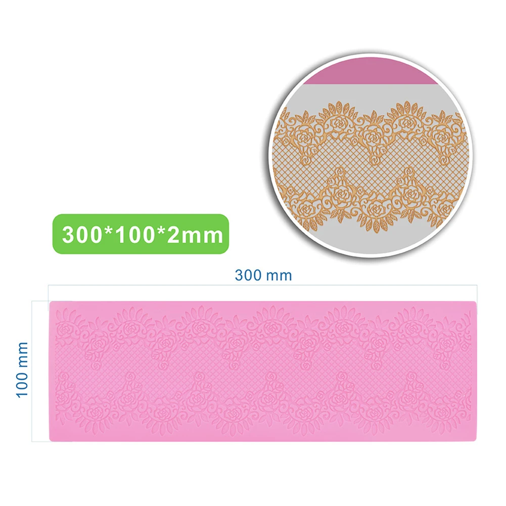 DIY Lace Mold Beautiful Patisserie Silicone Diy Flower Fondant Mold Mousse Brim Decoration Sugar Craft Ice Mat Bakery Tools
DIY Lace Mold Beautiful Patisserie Silicone Diy Flower Fondant Mold Mousse Brim Decoration Sugar Craft Ice Mat Bakery Tools