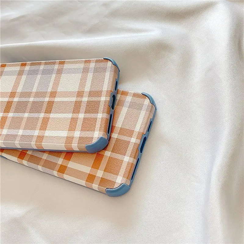 Luxury Plaid Shockproof Phone Case For iPhone 11 12 Pro XR X XS Max Leather Soft Back Cover For iPhone 7 8 Plus Fundas Coque
Luxury Plaid Shockproof Phone Case For iPhone 11 12 Pro XR X XS Max Leather Soft Back Cover For iPhone 7 8 Plus Fundas Coque