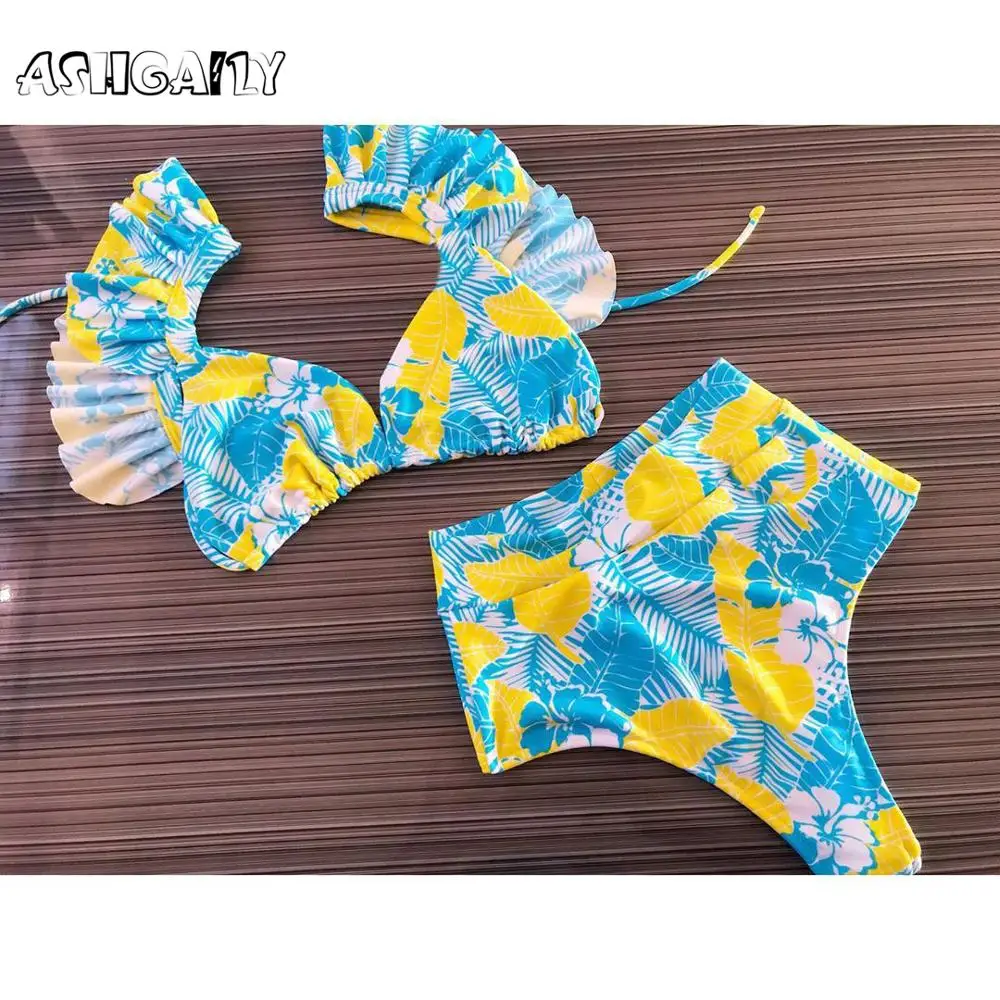2020 New Sexy High Waist Bikini Swimwear Women Swimsuit Push Up Bikini Set Ruffle Bathing Suit Beach Wear Swim Suit Female
2020 New Sexy High Waist Bikini Swimwear Women Swimsuit Push Up Bikini Set Ruffle Bathing Suit Beach Wear Swim Suit Female