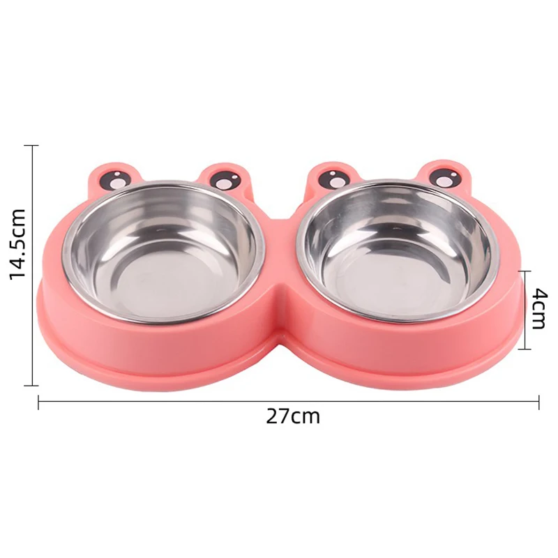 Pet Bowls Dog Food Water Feeder Stainless Steel Frog Shape Dual-Purpose Anti-Fall Feeding Bowl For Cat Dog Product Accessories
Pet Bowls Dog Food Water Feeder Stainless Steel Frog Shape Dual-Purpose Anti-Fall Feeding Bowl For Cat Dog Product Accessories