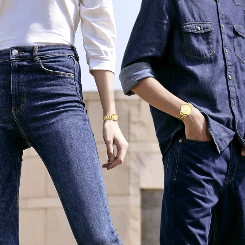 LIEBIG Couple Gold Quartz Watch Men Lady Fashion Waterproof Women Mens Luxury Wristwatches Hour Clock reloj mujer L1014 Hour
LIEBIG Couple Gold Quartz Watch Men Lady Fashion Waterproof Women Mens Luxury Wristwatches Hour Clock reloj mujer L1014 Hour