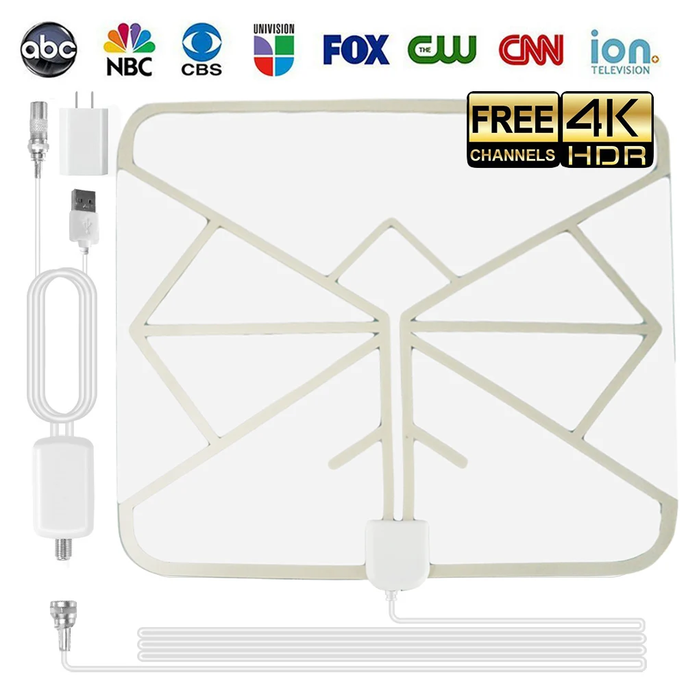 Indoor Amplified TV Aerial Digital HDTV Antenna Signal Booster 80 Miles Range UK
Indoor Amplified TV Aerial Digital HDTV Antenna Signal Booster 80 Miles Range UK