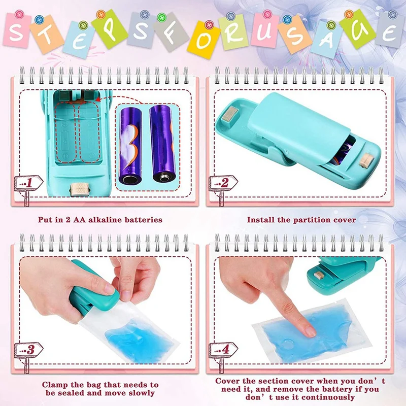 Mini Bag Heat Sealer Machine Portable Heat Sealer and Cutter 2 in 1 Chip Sealer for Plastic Bags Storage Snack Cookies
Mini Bag Heat Sealer Machine Portable Heat Sealer and Cutter 2 in 1 Chip Sealer for Plastic Bags Storage Snack Cookies