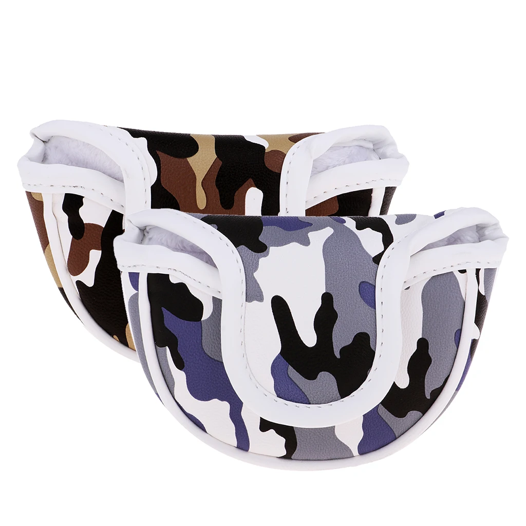 Premium PU Golf Headcover Guard Mallet Putter Cover Protector with Magnet Closure Camo Blue Brown
Premium PU Golf Headcover Guard Mallet Putter Cover Protector with Magnet Closure Camo Blue Brown