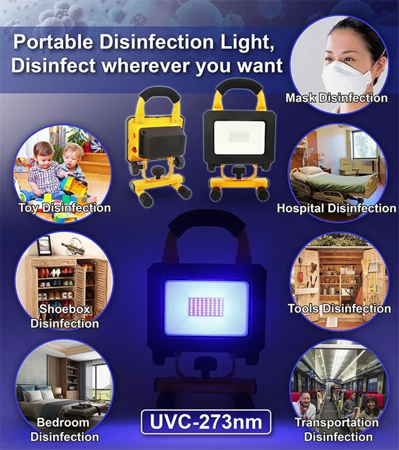 10W Light Uv Sterilizer Lamp Led Uvc Ultraviolet Germicidal Lamp Uv Sterilizer Uv Desinfection Lamp Portable DC12V Waterproof 
10W Light Uv Sterilizer Lamp Led Uvc Ultraviolet Germicidal Lamp Uv Sterilizer Uv Desinfection Lamp Portable DC12V Waterproof