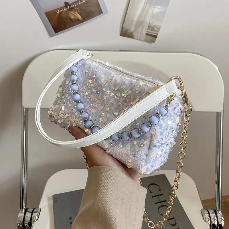 Cross Body Bag Woman 2021 New Luxury Designer Tote Bag Girl's Cute Sequin Handbag Fashion Chain Shoulder Bag Small Messenger Bag
Cross Body Bag Woman 2021 New Luxury Designer Tote Bag Girl's Cute Sequin Handbag Fashion Chain Shoulder Bag Small Messenger Bag