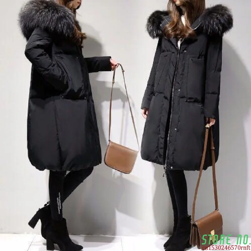 Women's Jacket 2020 New Down Jacket Female Winter Mid-length Large Size 6XLwinter Coat Women Big Fur Collar Bread Winter Jacket
Women's Jacket 2020 New Down Jacket Female Winter Mid-length Large Size 6XLwinter Coat Women Big Fur Collar Bread Winter Jacket