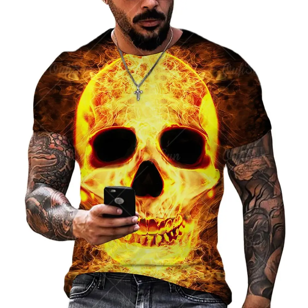 Summer Classic Skull 3D printing Men T-Shirt Streetwear O-Neck Casual Short Sleeve Fashion Oversized T-Shirt Breathable TopsTees
Summer Classic Skull 3D printing Men T-Shirt Streetwear O-Neck Casual Short Sleeve Fashion Oversized T-Shirt Breathable TopsTees