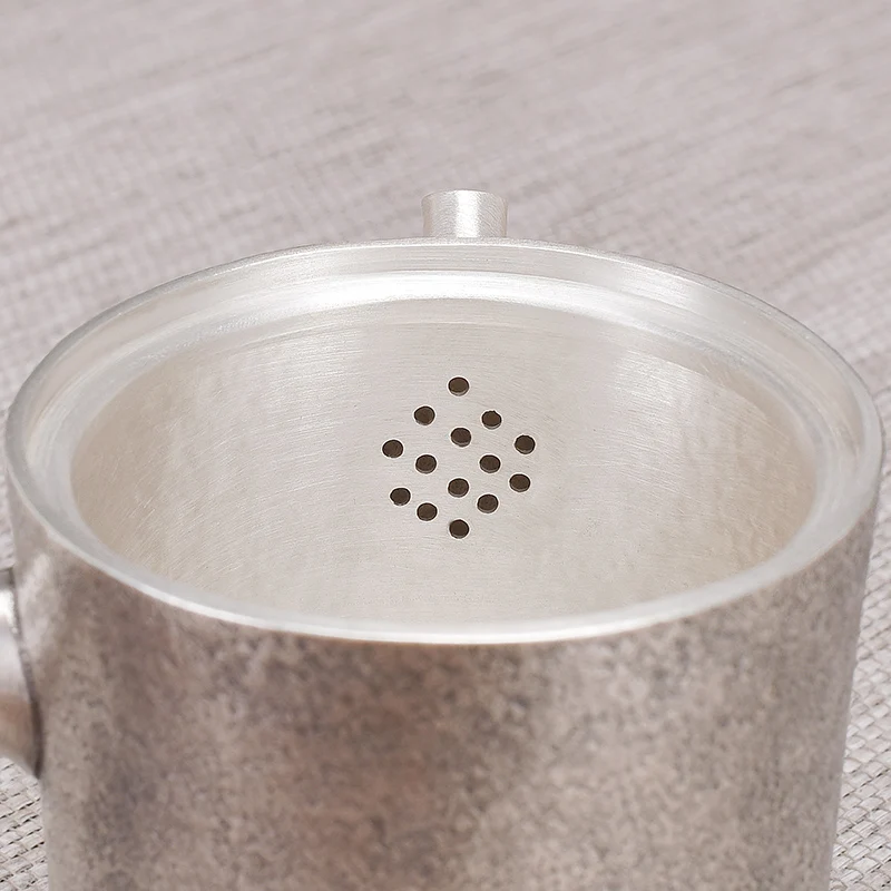 Ag999 Sterling Silver Teapot Hand-Forged Kitchen Utensils Built-in Filter Handmade Coffee Tea Pot
Ag999 Sterling Silver Teapot Hand-Forged Kitchen Utensils Built-in Filter Handmade Coffee Tea Pot