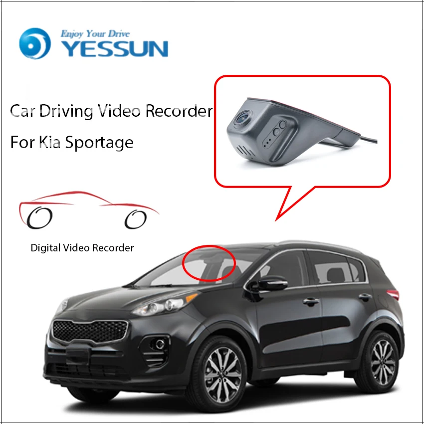 Автомобильный видеорегистратор YESSUN, цифровой видеорегистратор для Kia Sportage, фронтальная камера, HD 1080P, не камера заднего вида для парковки
Автомобильный видеорегистратор YESSUN, цифровой видеорегистратор для Kia Sportage, фронтальная камера, HD 1080P, не камера заднего вида для парковки