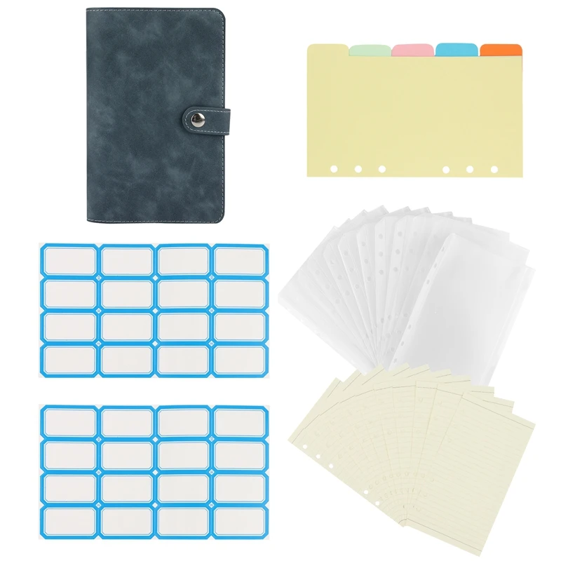 Budget Binder With Cash Envelopes System, A6 PU Leather Binder With 12Pcs Cash Envelope 2 Card Slots & 32 Labels
Budget Binder With Cash Envelopes System, A6 PU Leather Binder With 12Pcs Cash Envelope 2 Card Slots & 32 Labels