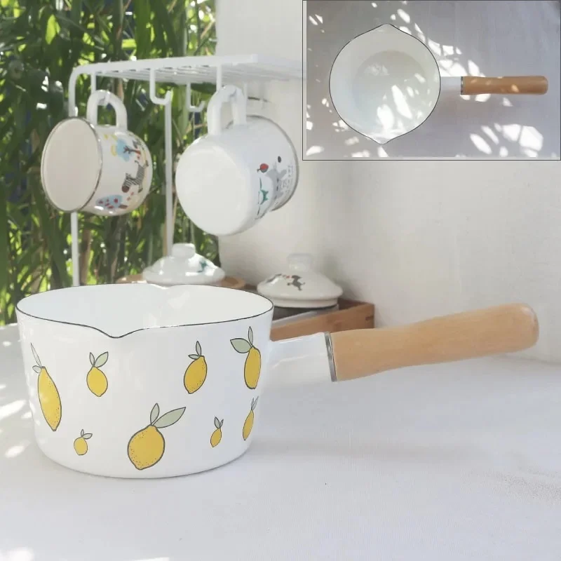 Japanese Style Enamel Pot 15cm Thick Milk Pot Baby Food Supplement Pot 1.3L Instant Noodle Pot Flat-bottomed Soup Pot
Japanese Style Enamel Pot 15cm Thick Milk Pot Baby Food Supplement Pot 1.3L Instant Noodle Pot Flat-bottomed Soup Pot