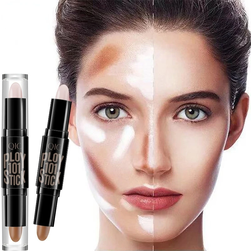 

Concealer Pen Beauty Double-headed Concealer Stick Clavicle Shadow Pen Facial Three-dimensional Highlight Stick Pencil Cosmetics