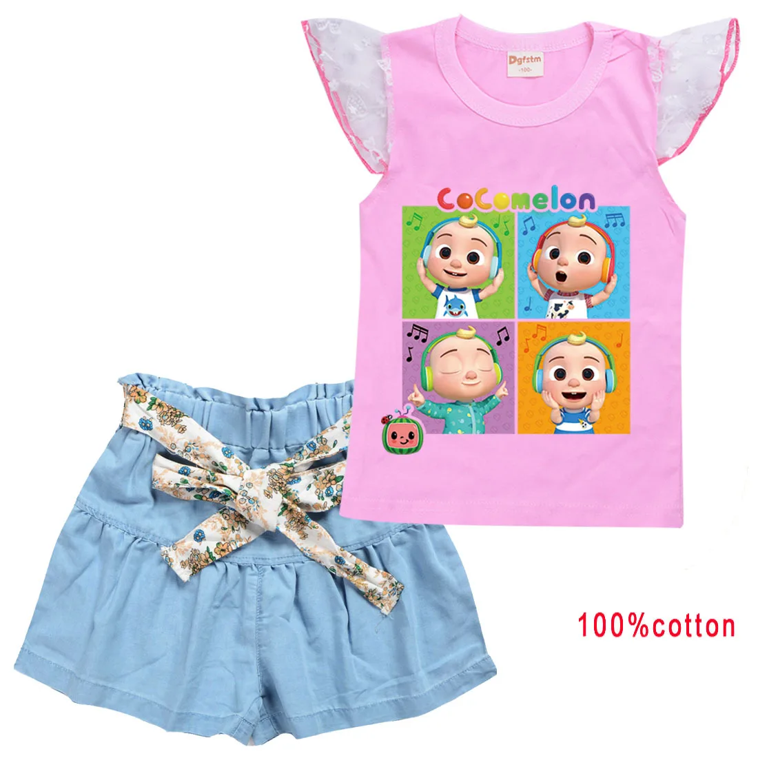 Girls Clothing Sets Kids New Cocomelon Song Short Sleeve Tshirt+A Line Denim Shorts 2Pcs Sets Toddler Boy Outfit Plain Skirt Set
Girls Clothing Sets Kids New Cocomelon Song Short Sleeve Tshirt+A Line Denim Shorts 2Pcs Sets Toddler Boy Outfit Plain Skirt Set