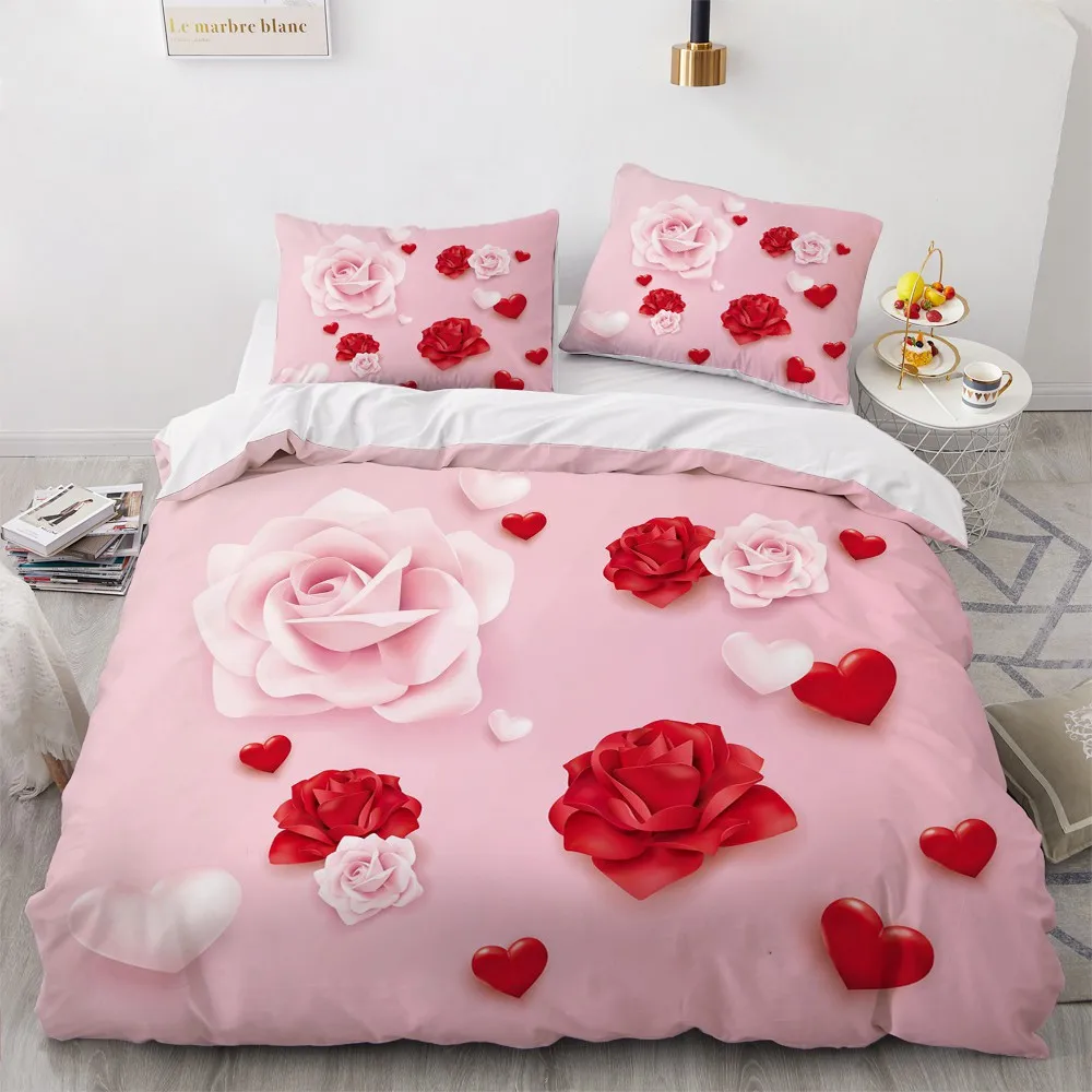 3D Rose Bedclothes Custom Design Flower Duvet Cover Sets White Comforther Cases Pillow Cases 203*230cm Queen Single King Size
3D Rose Bedclothes Custom Design Flower Duvet Cover Sets White Comforther Cases Pillow Cases 203*230cm Queen Single King Size