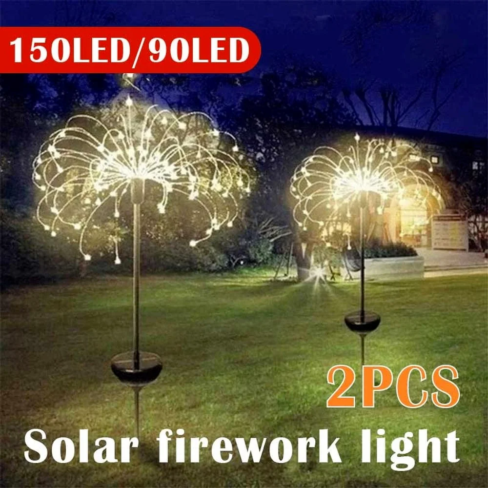 Solar Light Outdoor Fireworks Shape Lights with 150 LED Garden Lights Pathway Fairy LED Suit for Garden Fence Patio Garage.
Solar Light Outdoor Fireworks Shape Lights with 150 LED Garden Lights Pathway Fairy LED Suit for Garden Fence Patio Garage.