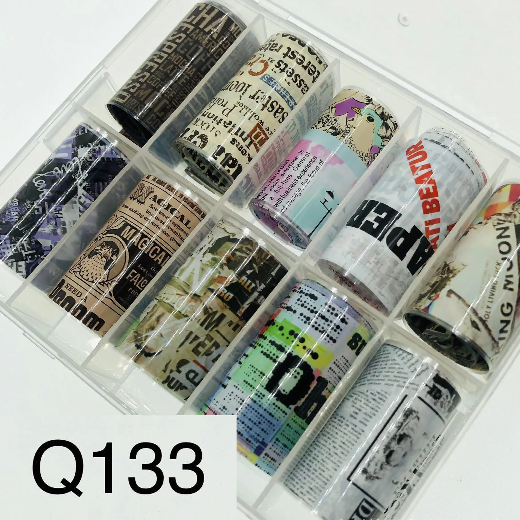 4x50cm OPP Packaging Brand Designer Nail Foil 10 Rolls Different Styles Color Luxury Brand Nail Art Decorative Art Foil
4x50cm OPP Packaging Brand Designer Nail Foil 10 Rolls Different Styles Color Luxury Brand Nail Art Decorative Art Foil