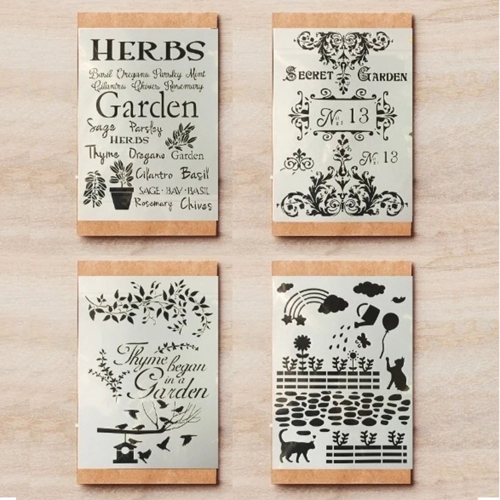 4 шт./лот A4 садовые коллекционные Слова DIY слойные трафареты для рисования Скрапбукинг Раскрашивание тиснение декоративный шаблон для альбо...
4 шт./лот A4 садовые коллекционные Слова DIY слойные трафареты для рисования Скрапбукинг Раскрашивание тиснение декоративный шаблон для альбо...