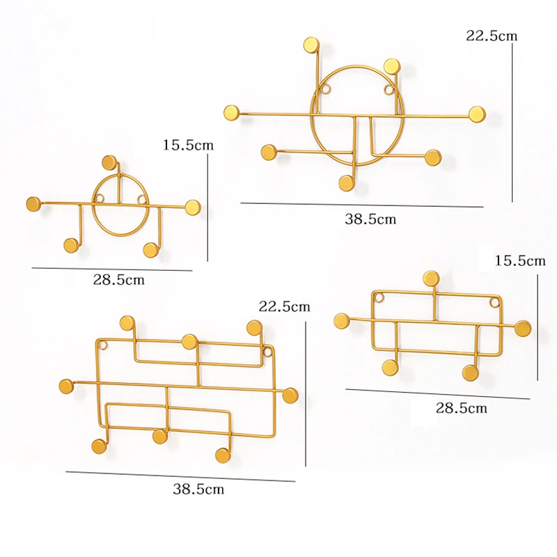 Geometric Creative Metal Hook Multifunctional Wall Hanging Coat Hanger Hook for Home Bedroom Door Back perchero pared
Geometric Creative Metal Hook Multifunctional Wall Hanging Coat Hanger Hook for Home Bedroom Door Back perchero pared