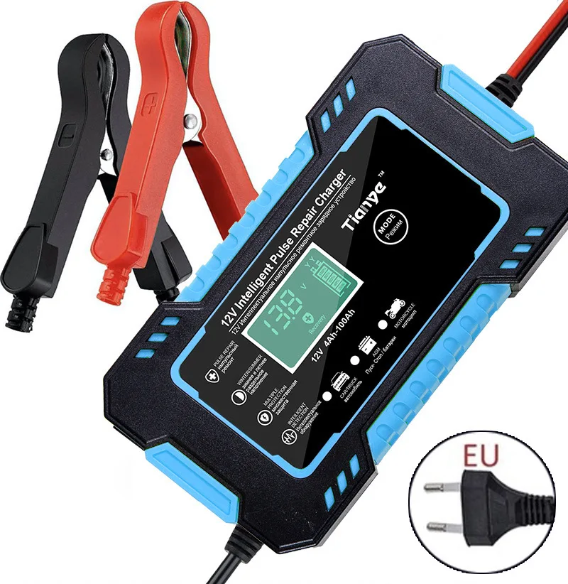 Intelligent LCD Display Car Battery Charger 12V 6A Full Automatic Smart Power Puls Repair Charger For Wet Dry Lead Acid Battery
Intelligent LCD Display Car Battery Charger 12V 6A Full Automatic Smart Power Puls Repair Charger For Wet Dry Lead Acid Battery