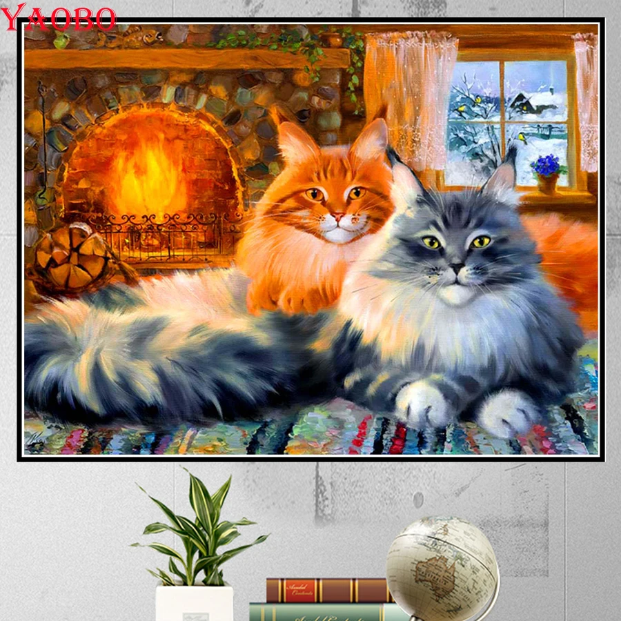 5D Diy Diamond Painting Animals Cat Diamond Embroidery Cross Stitch Full Square Mosaic Rhinestones Decoration Wall Sticker
5D Diy Diamond Painting Animals Cat Diamond Embroidery Cross Stitch Full Square Mosaic Rhinestones Decoration Wall Sticker