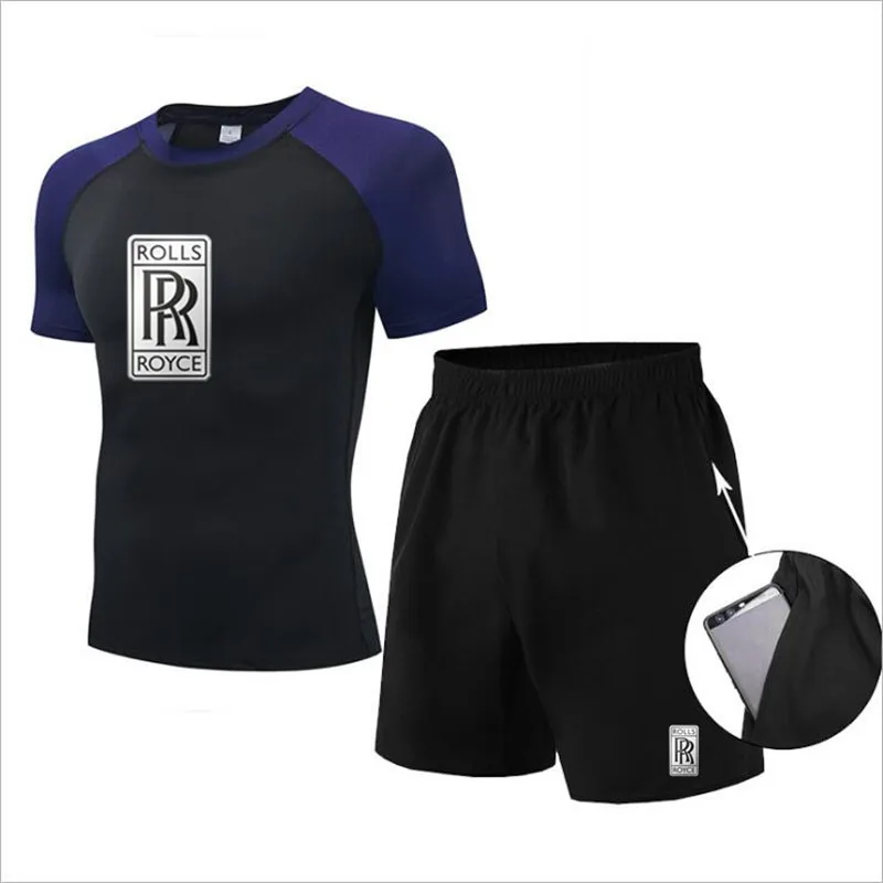 New high-quality Rolls print Short-sleeved suit Men women's sports series Outdoor fitness Running sports quick-drying clothes
New high-quality Rolls print Short-sleeved suit Men women's sports series Outdoor fitness Running sports quick-drying clothes